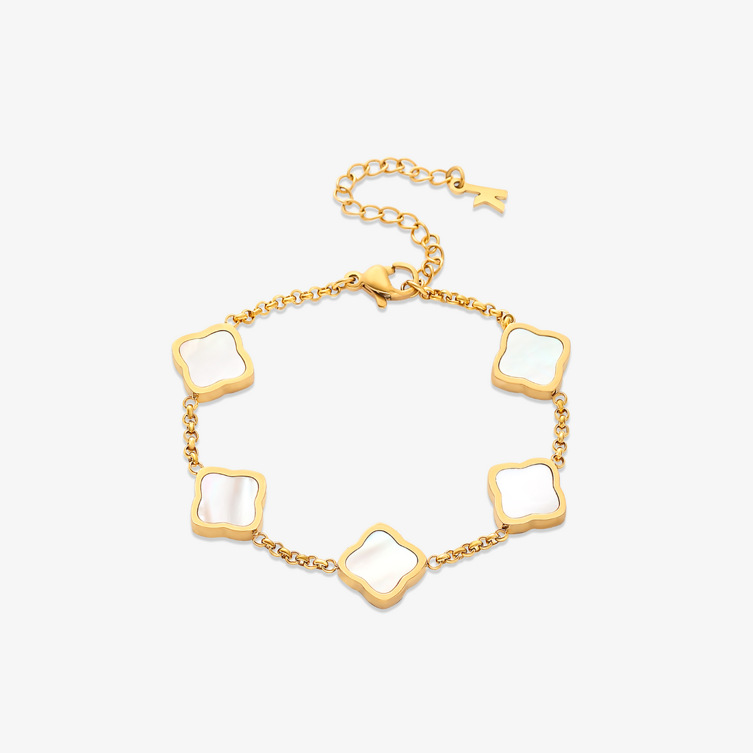 Celine Clover Bracelet - Black-Gold