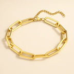 Tulum Chunky Paperclip Bracelet